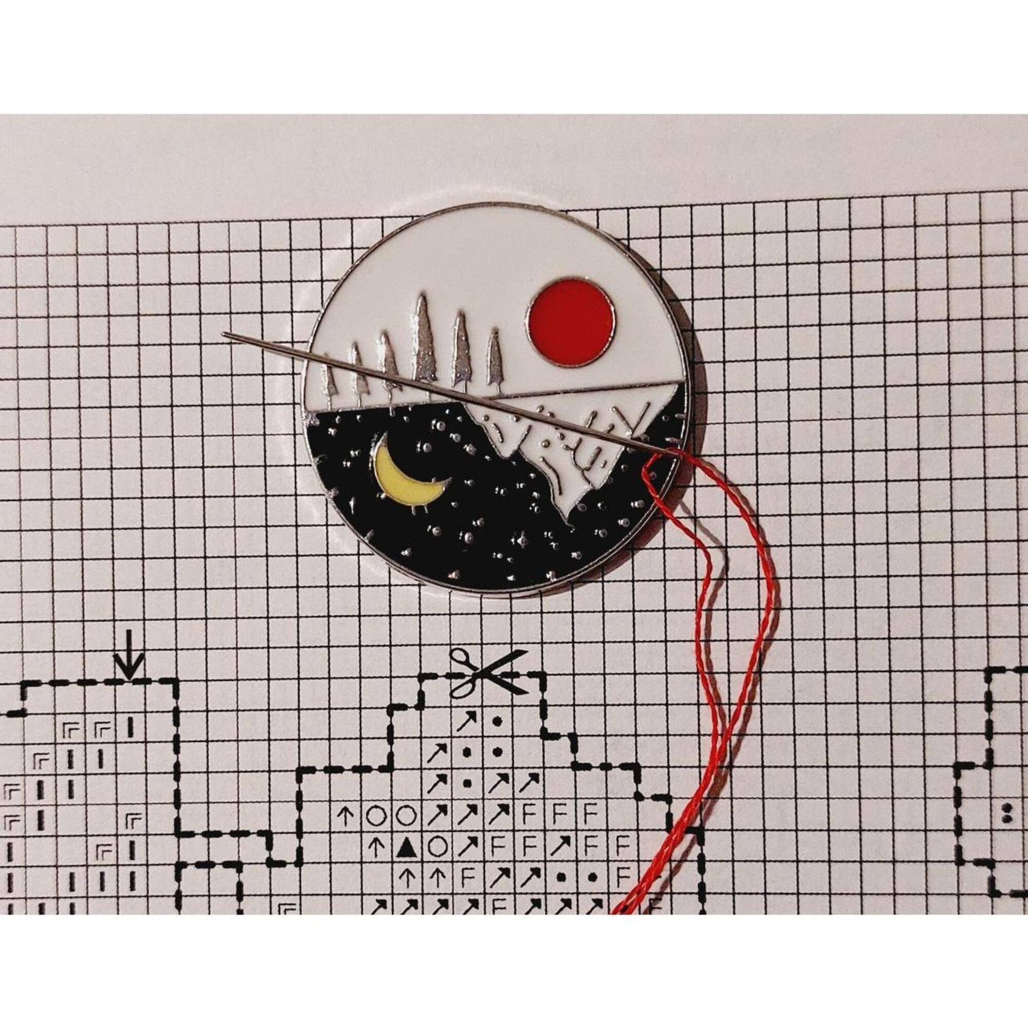 Wizardi 4/5" Day & Night Magnetic Needle Minder